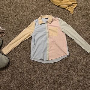 Multi-coloured, collared button-down for anyone